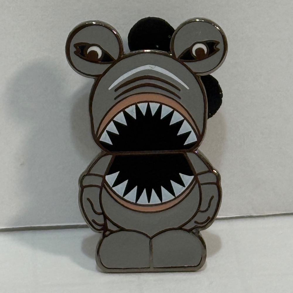 Disney Vinylmation Jr Series 1 Mystery Shark Pin Mickey Mouse Shape 2011 Retired